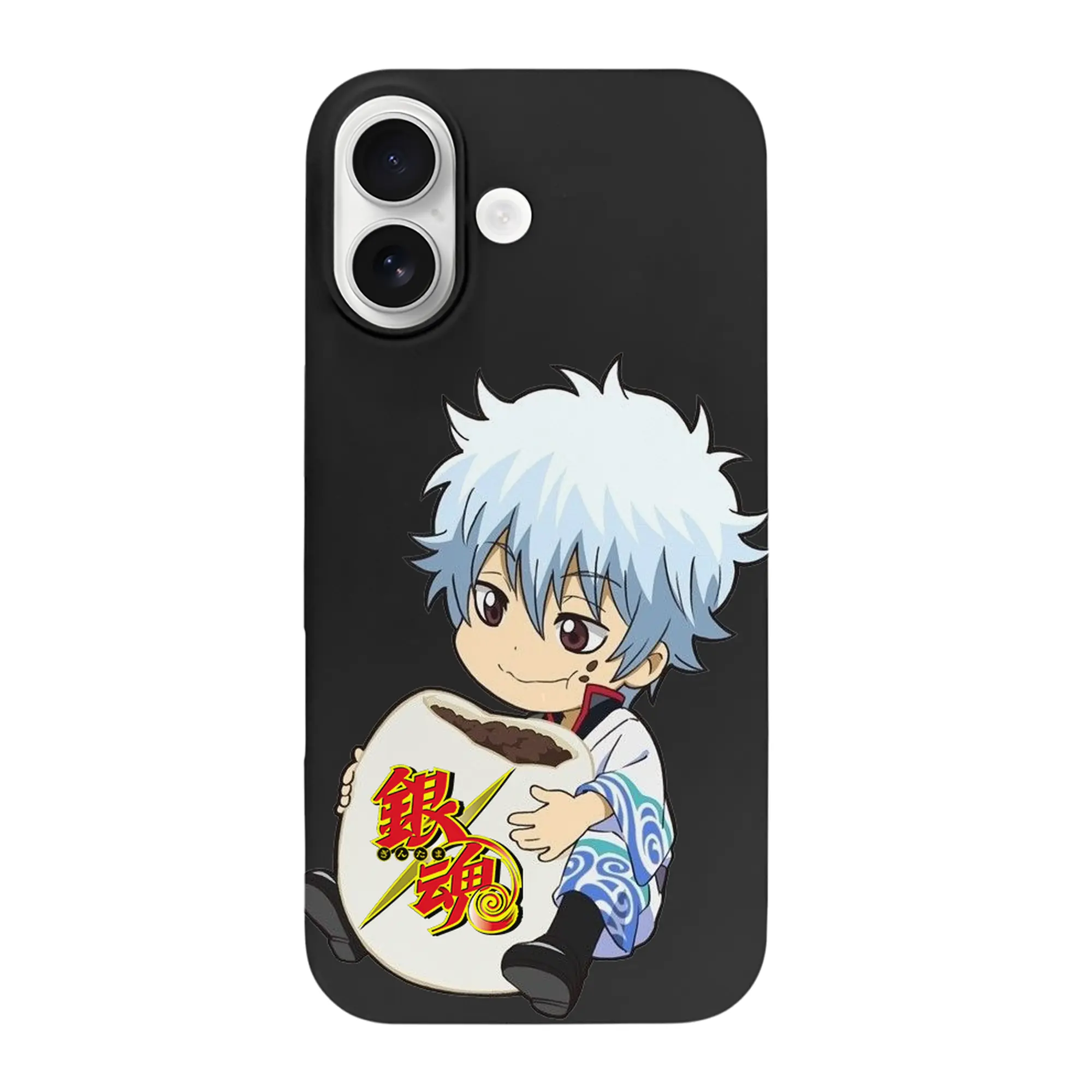 銀魂 グッズ 坂田 銀時 - iPhone 17 シリーズ シリコンケース 薄型 耐衝撃 指紋防止 ソフトタッチカバー 精密フィット 傷防止 保護ケース iPhone 17/17 Air/17 Pro/17 Pro Max 対応